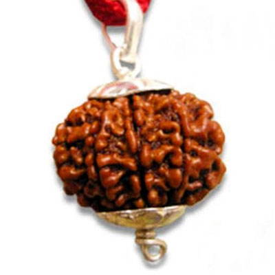 panch-mukhi-rudraksha-silver-cap-pendant